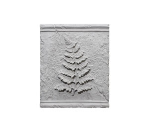 element decorativ din beton frunza feriga